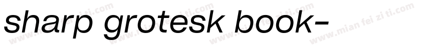 sharp grotesk book字体转换